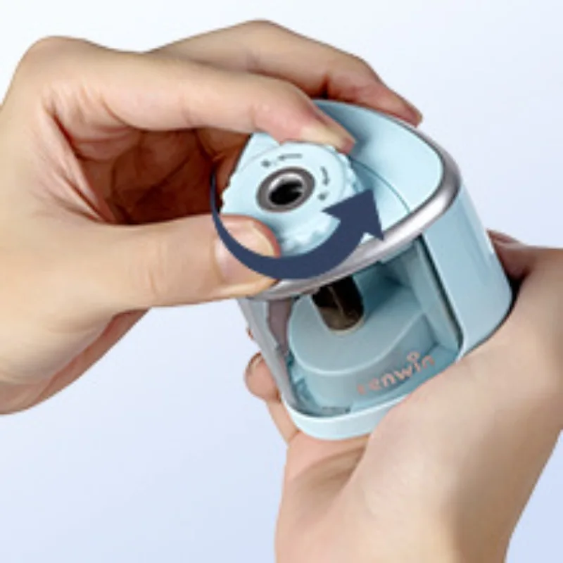 Electric Pencil Sharpener Usb - เครื่องเหลาดินสอไฟฟ้าแบบพกพา ใช้แบตเตอรี่ เหมาะสำหรับเด็ก นักเรียน ใช้ในบ้าน สำนักงาน