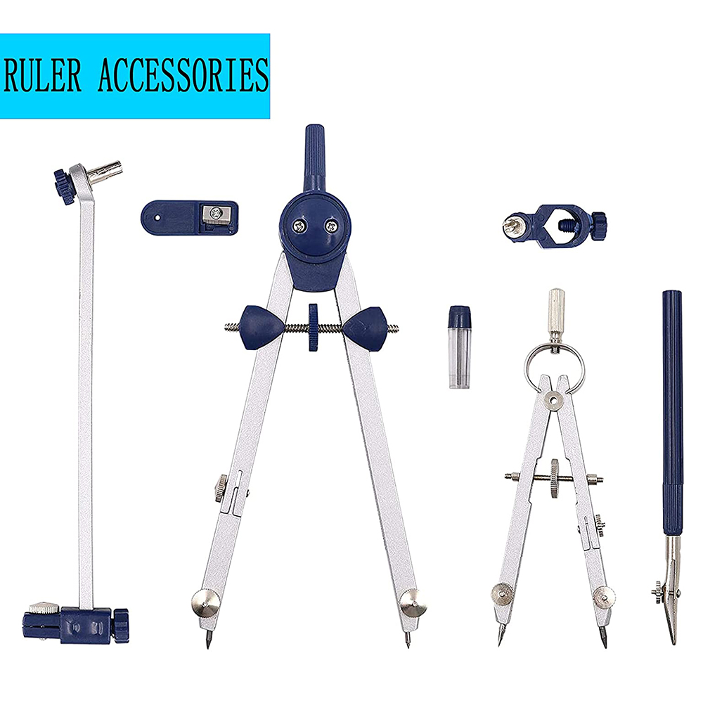 เข็มทิศเขียนแบบ A46M-9Pc สำหรั - Math Geometry Set With Compass บทวิจารณ์และราคา