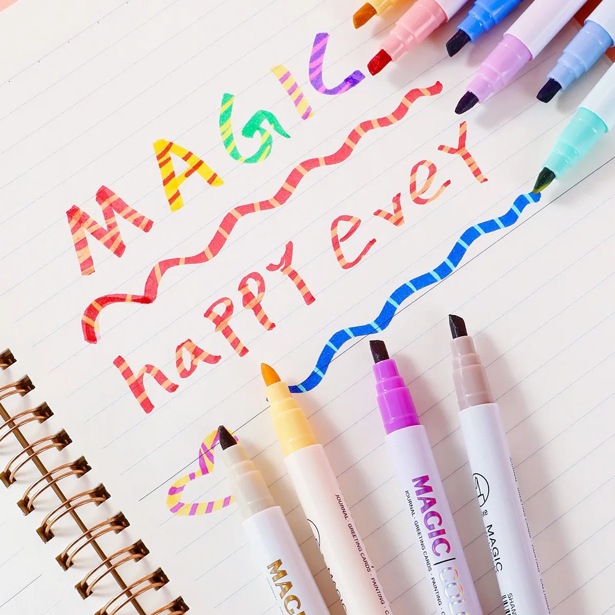 ชุดปากกาเน้นข้อความเปลี่ยนสีเม - Pastel Highlighter Set Double Ended บทวิจารณ์และราคา