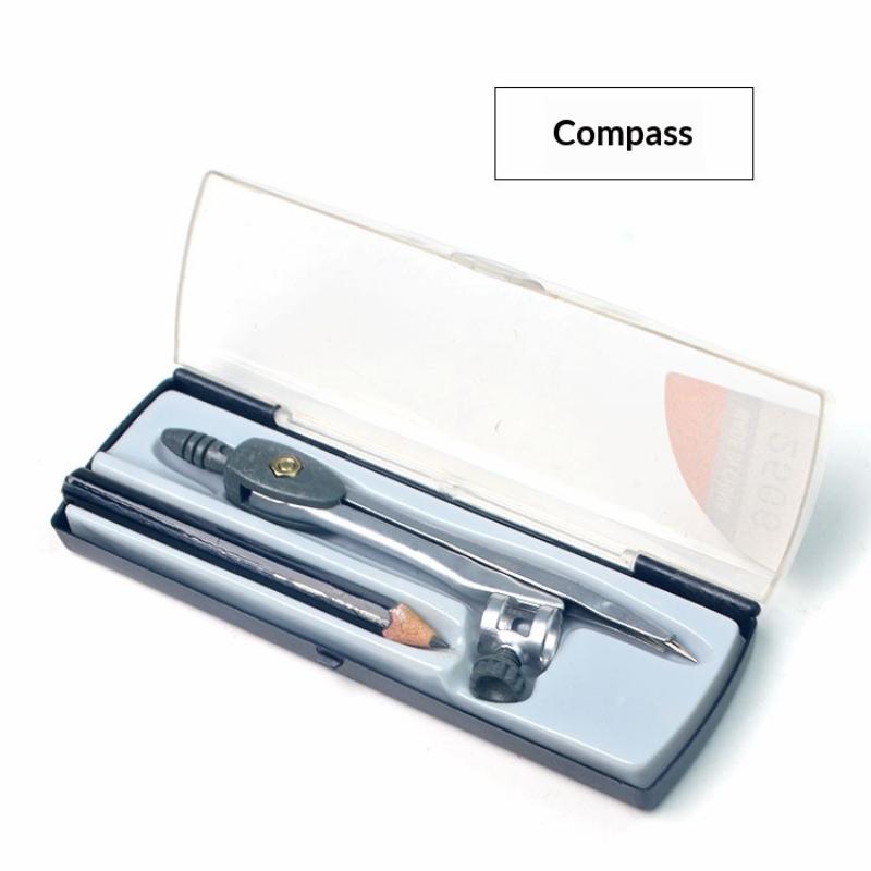 ชุดวงเวียนล็อคโลหะแบบพกพา เครื - Math Geometry Set With Compass บทวิจารณ์และราคา