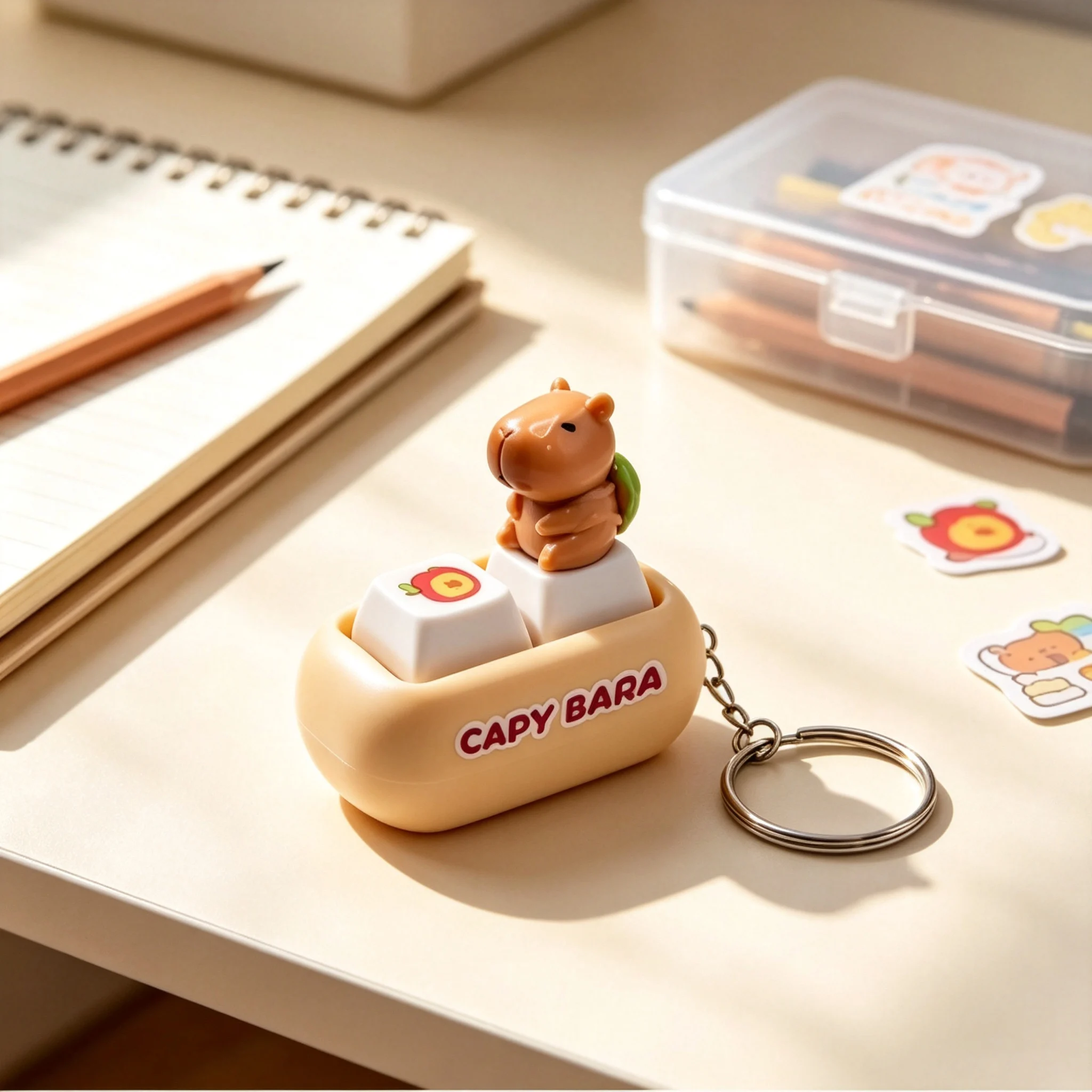 พวงกุญแจคาปิบารา 3 มิติ น่ารัก - Desk Accessories บทวิจารณ์และราคา