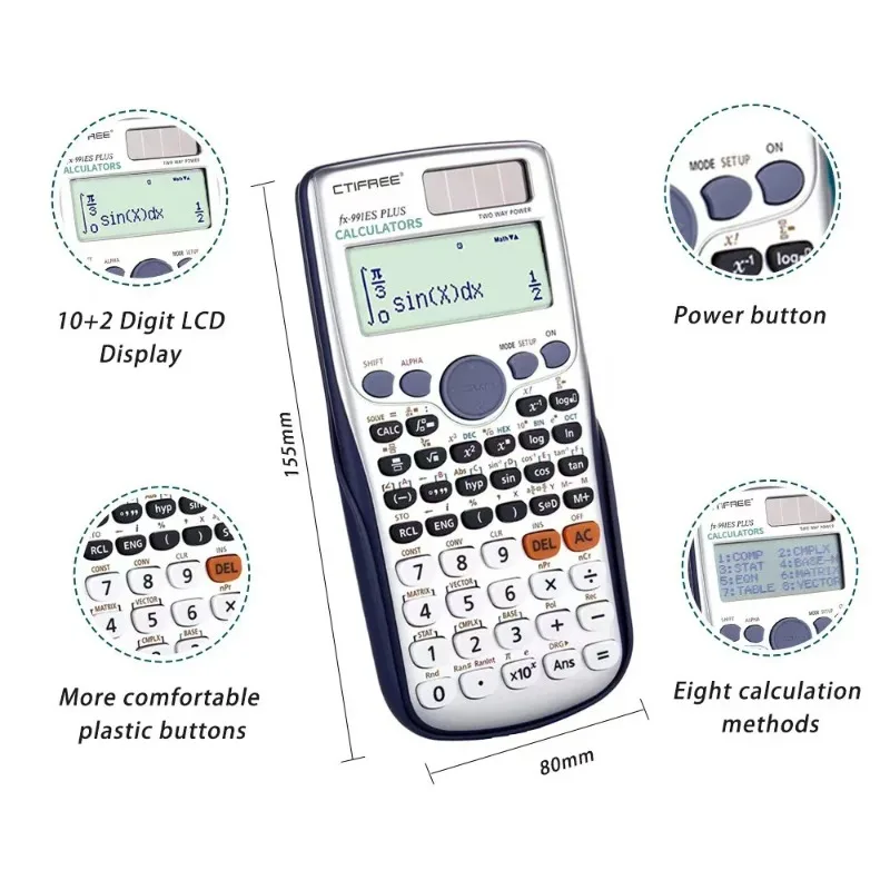 เครื่องคิดเลขวิทยาศาสตร์ ใช้แบ - Scientific Calculator For Secondary School บทวิจารณ์และราคา